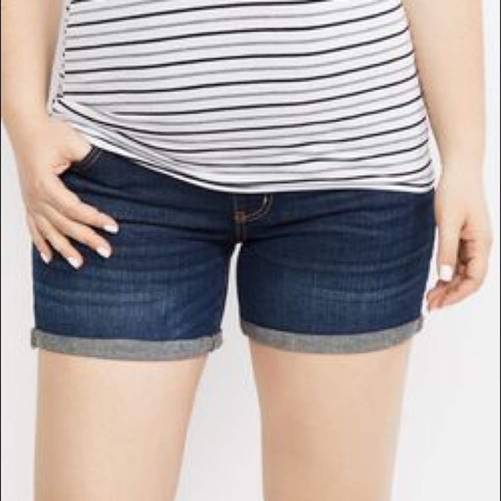 Indigo Blue maternity shorts